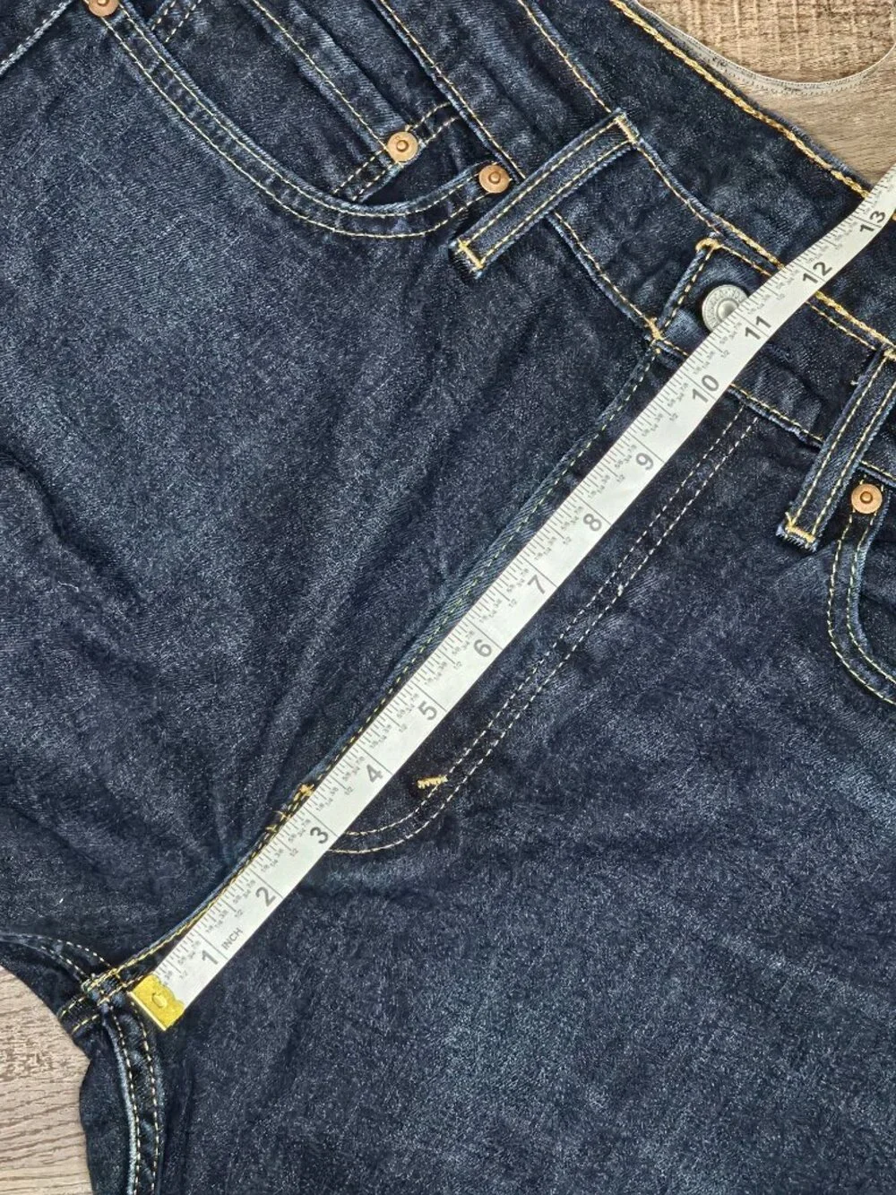 Levi’s 510 Skinny Fit Zipper Fly Jeans W36 L32 36x33 Dark Indigo Wash Blue Denim